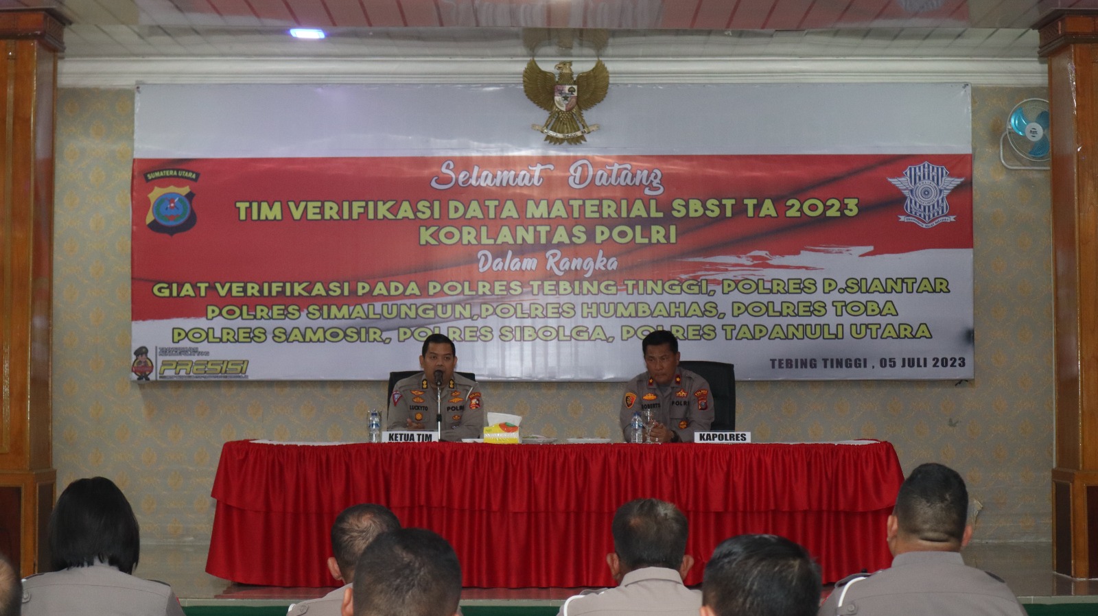 VERIFIKASI SBST DI POLDA SUMATERA UTARA TAHUN 2023